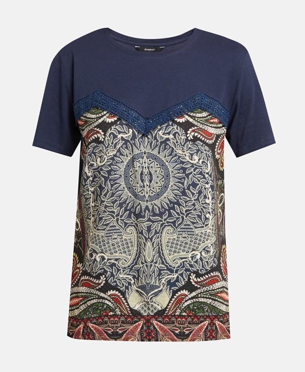 

Футболка Desigual, темно-синий