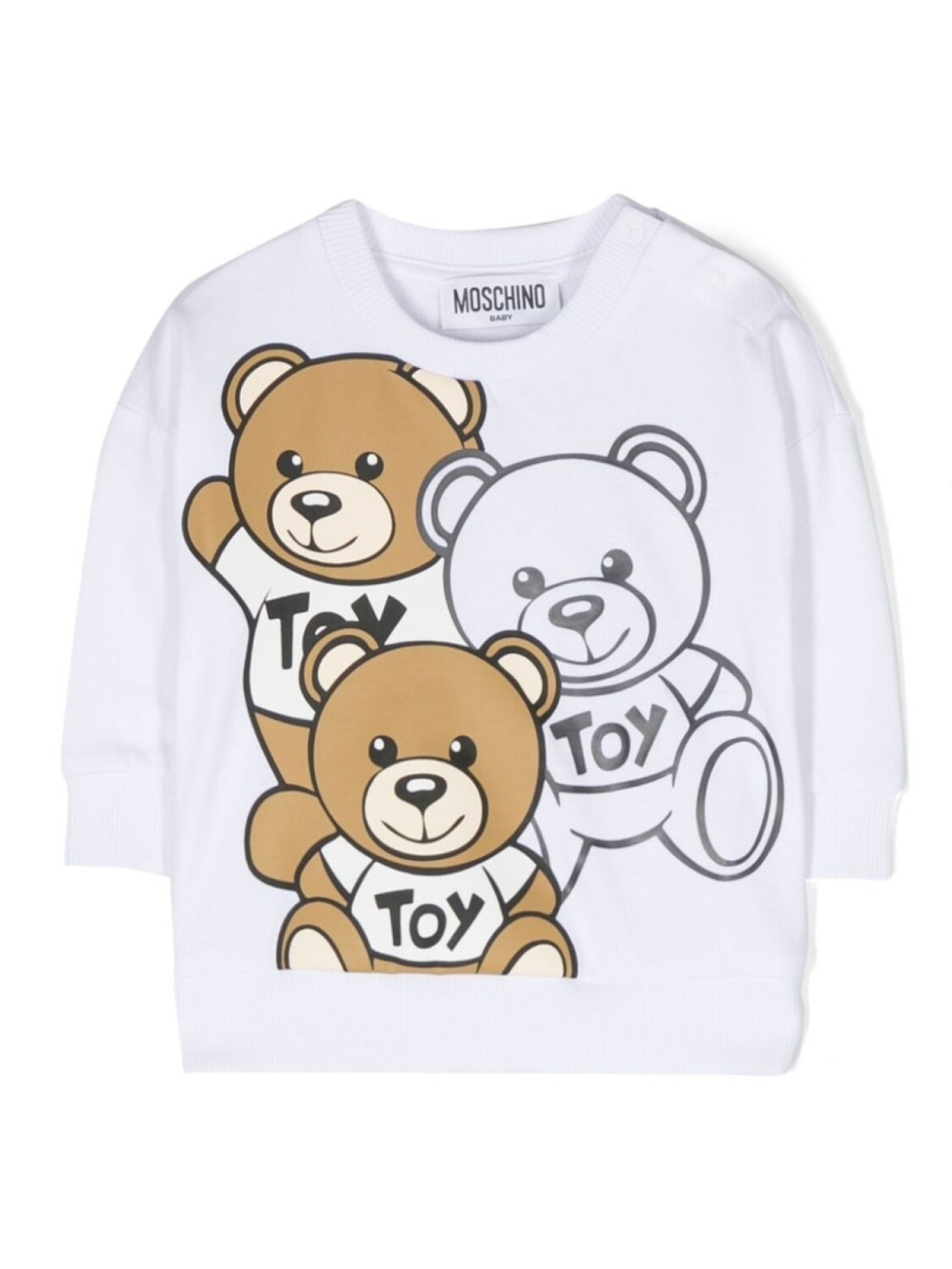 

Moschino Kids толстовка с принтом Leo Teddy, белый