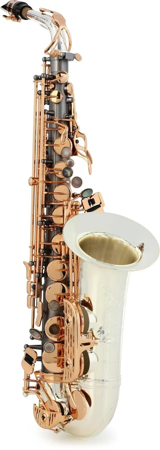 

Альт-саксофон Sax Dakota SDA-XG-404 серии XG — корпус из черного оникса, посеребренные раструб и гриф
