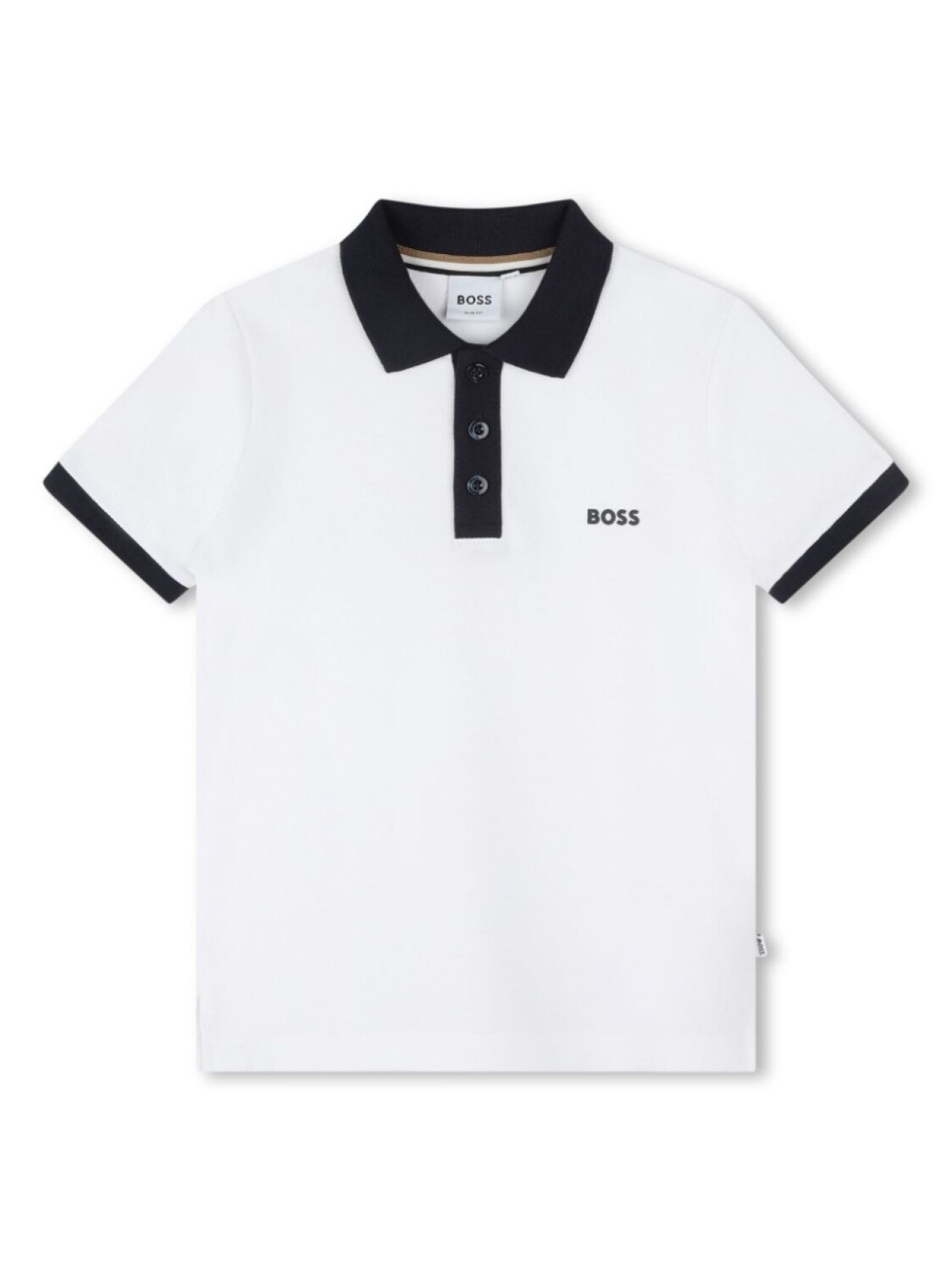 

Рубашка поло с логотипом BOSS Kidswear, белый