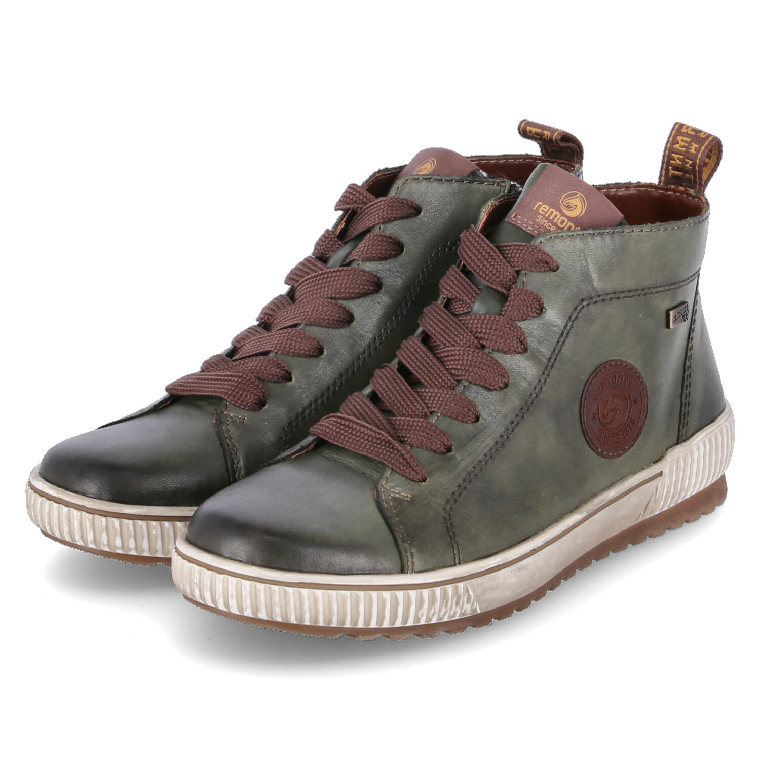 

Ботильоны remonte Schnürboots, зеленый