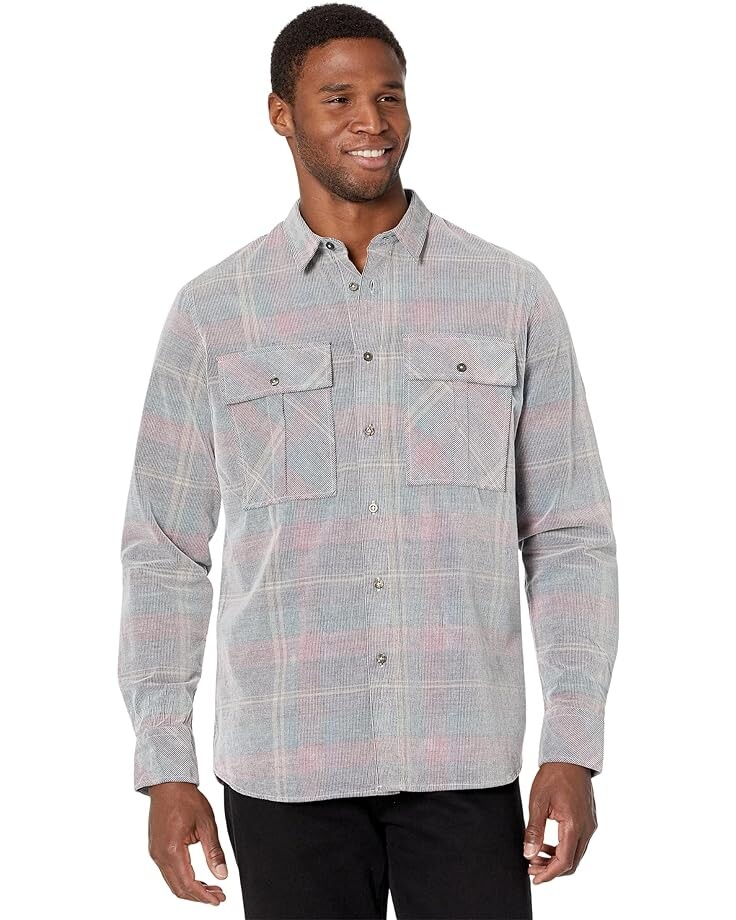 

Рубашка ZANEROBE Work Cord Long Sleeve Shirt, цвет Boysenberry/Black