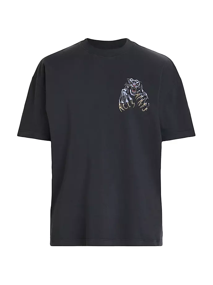 

Футболка с круглым вырезом и рисунком Beast Allsaints, черный