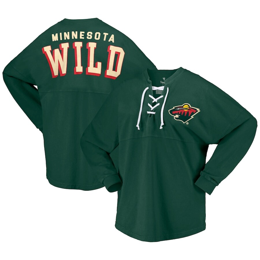 

Футболка с длинным рукавом Fanatics Branded Minnesota Wild, зеленый