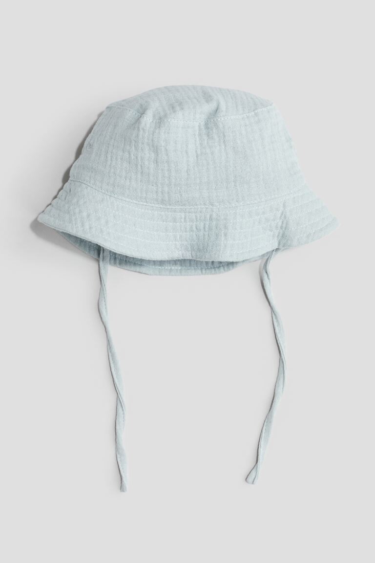 

Ведро изготовлено из хлопкового муслина H&M, синий