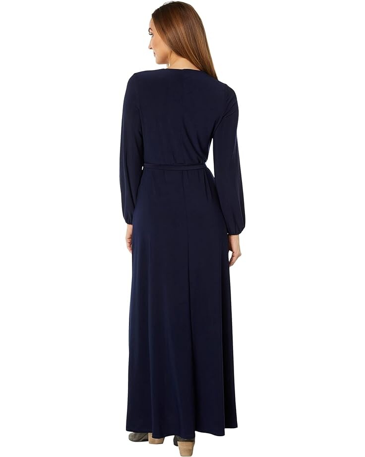 

Платье MARINA Long Wrap Jersey Maxi, темно-синий