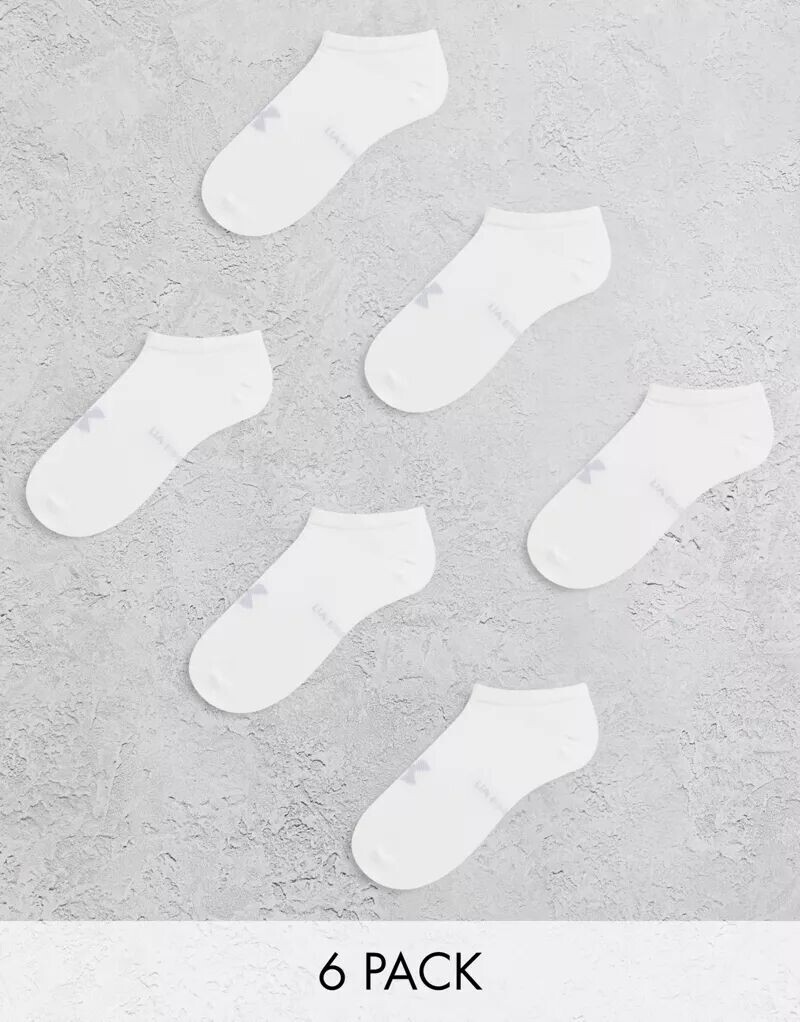 

Набор из 6 белых коротких носков Under Armour Essential, Белый