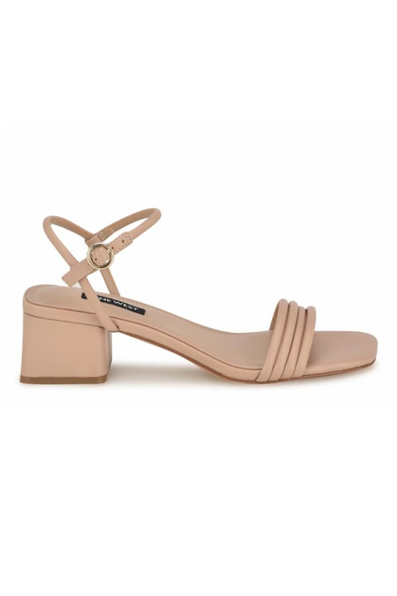 

Сандалии Bernise из экокожи на массивном каблуке Nine West, бежевый