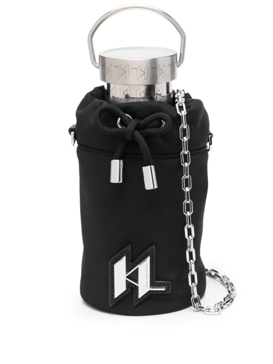 

Karl Lagerfeld комплект K/Monogram из бутылки и чехла, серебряный