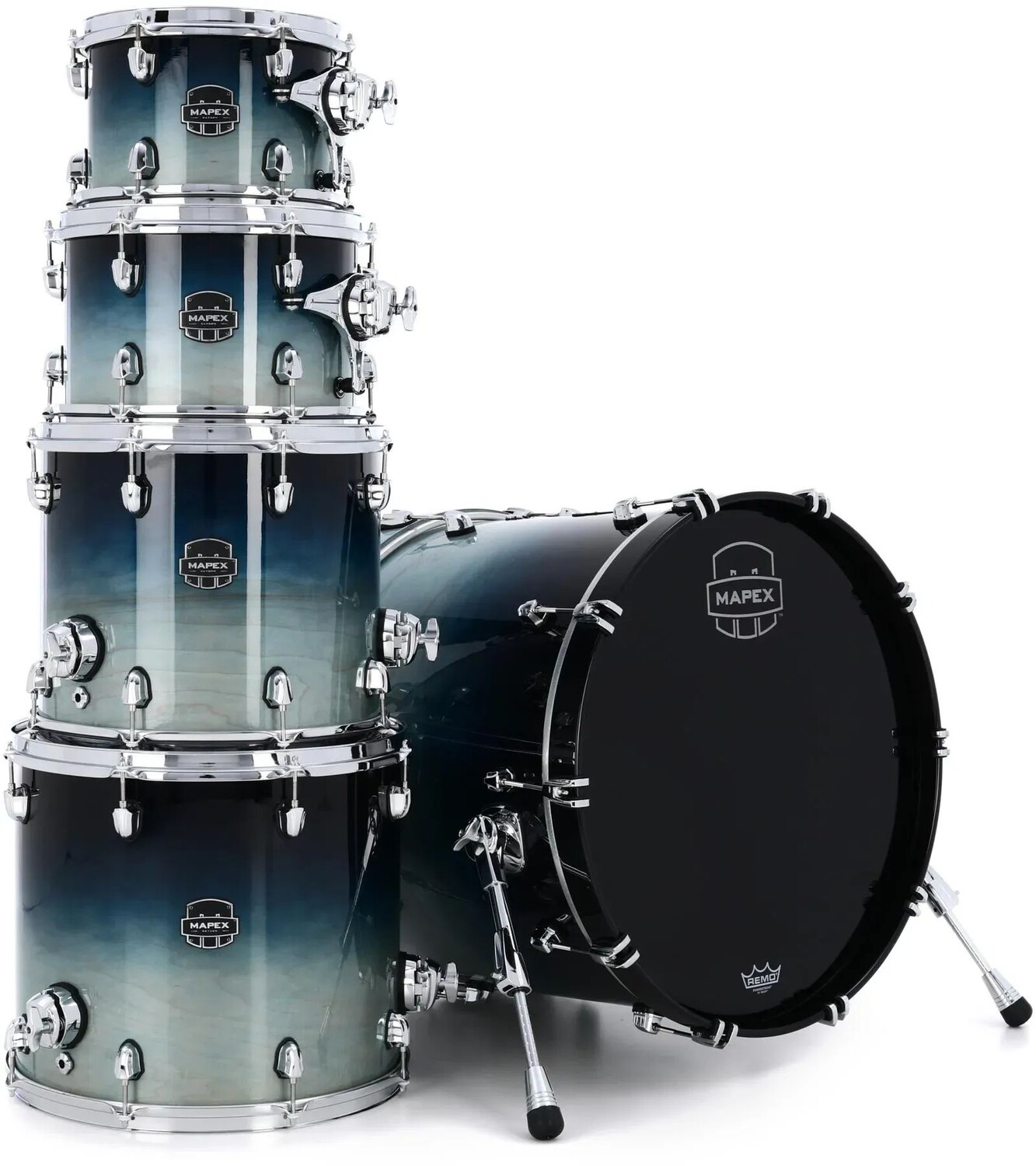 

Mapex Saturn Набор из 5 предметов Studioease Shell — Teal Blue Fade