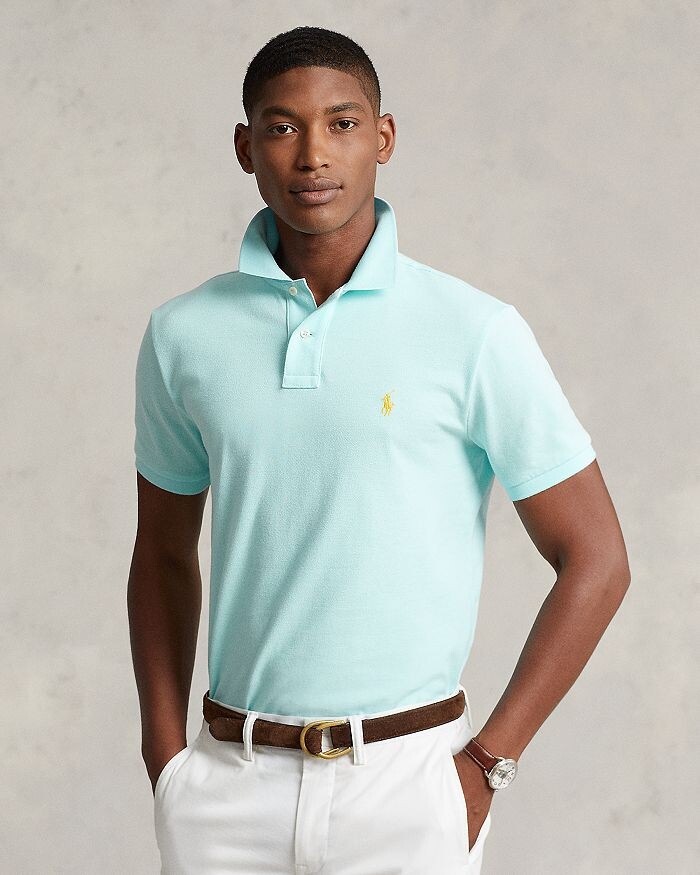

Рубашка поло Slim Fit Mesh на заказ Polo Ralph Lauren