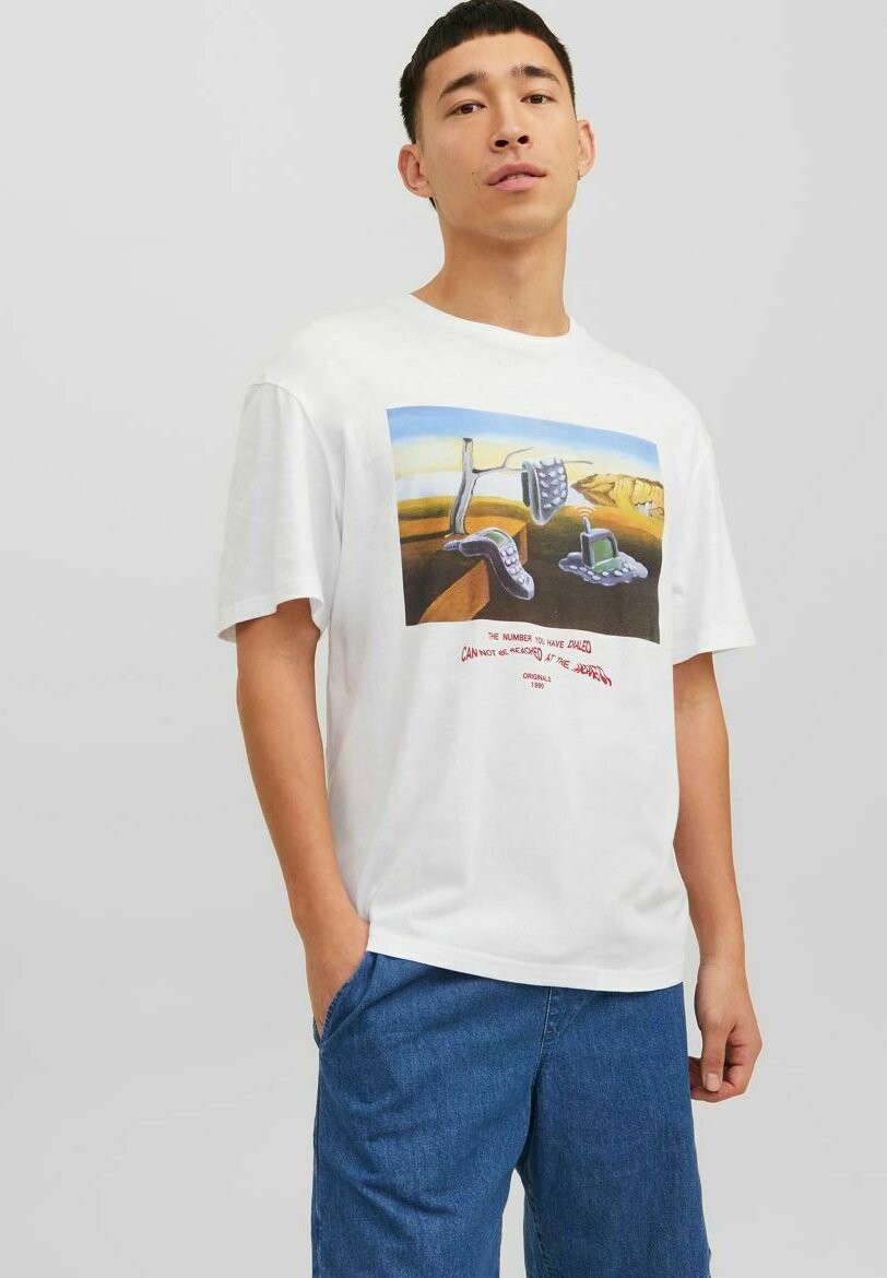 

Футболка с принтом Rundhals Jack & Jones, белый