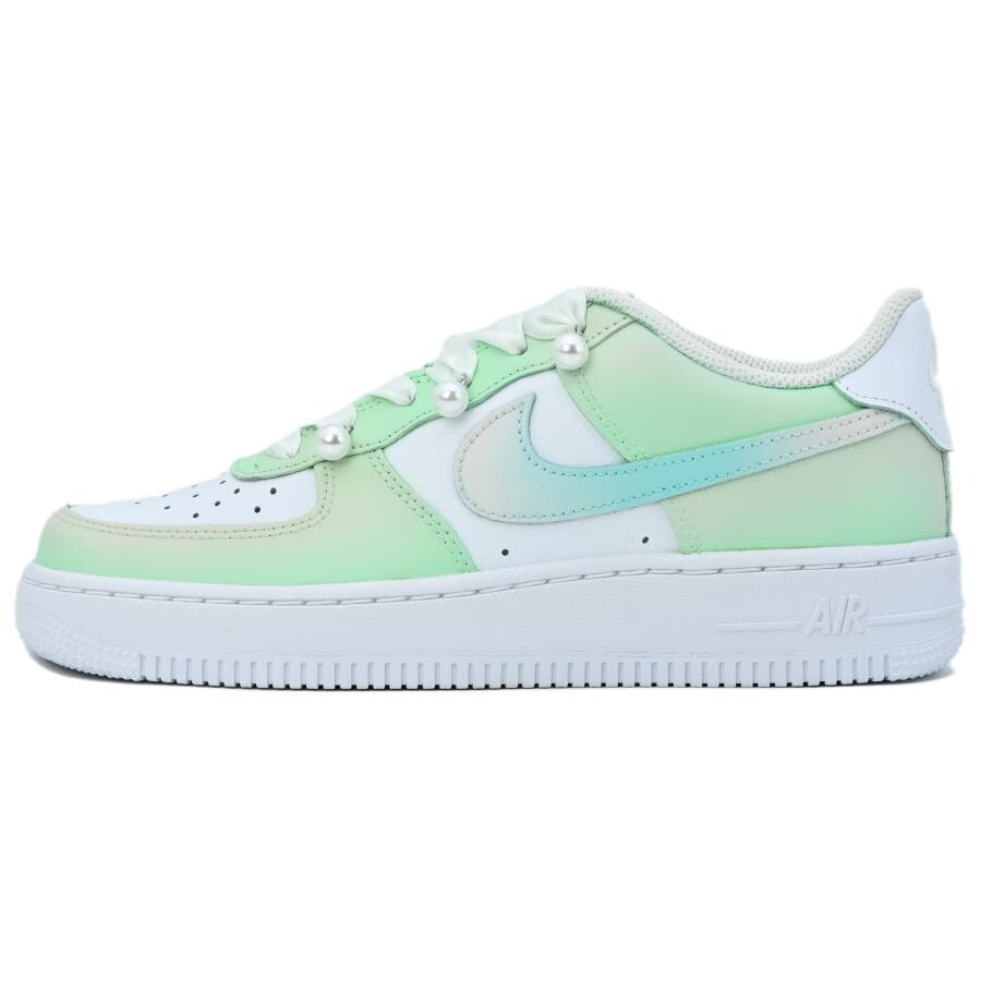 

Кроссовки Nike Air Force 1 Skateboarding Shoes Women's Low-top White, зеленый