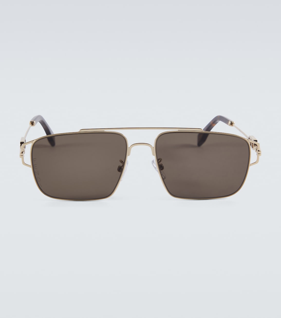цена Первые солнцезащитные очки fendi прямоугольной формы Fendi, коричневый