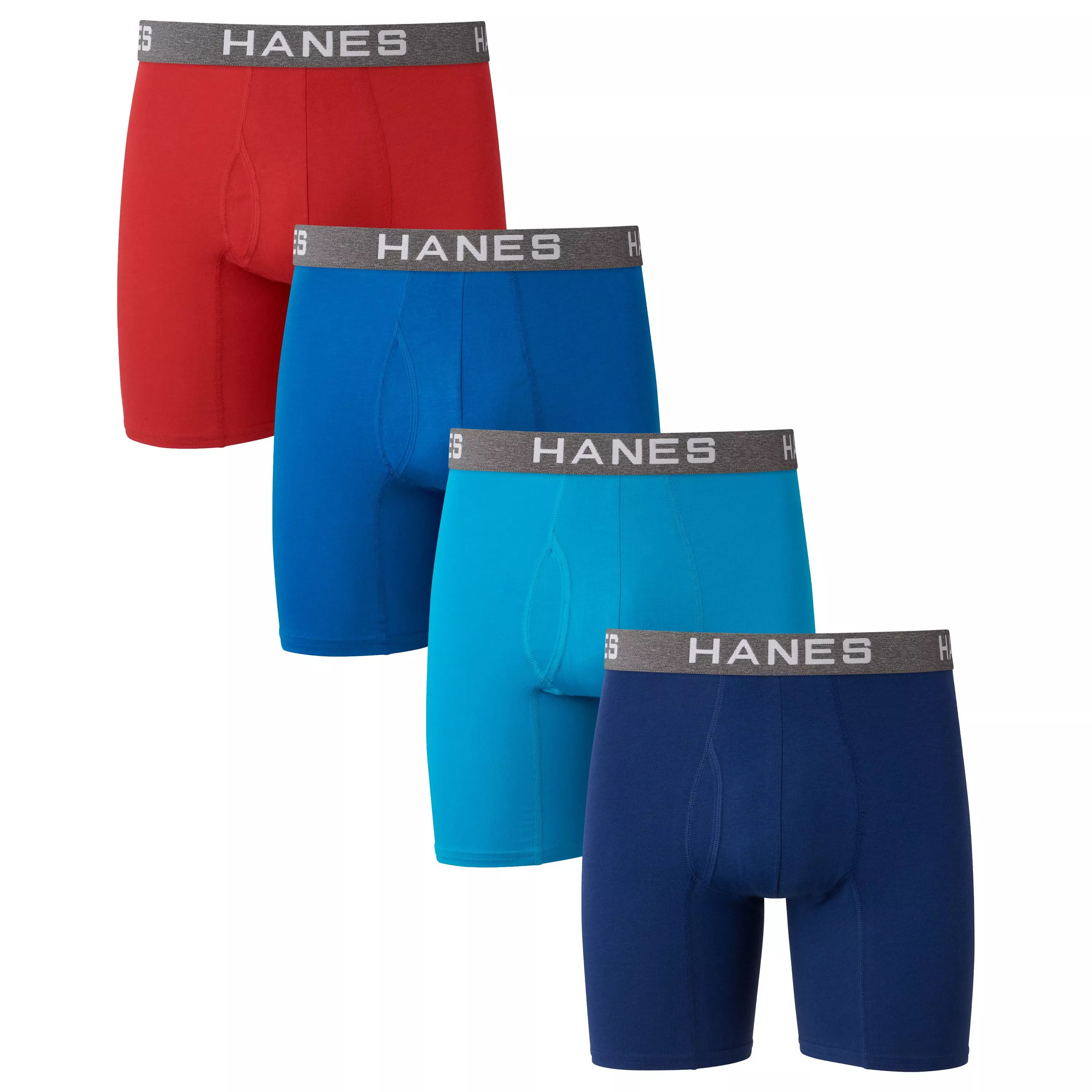 цена Мужские трусы-боксеры Hanes Ultimate ComfortFlex Fit, 4 пары