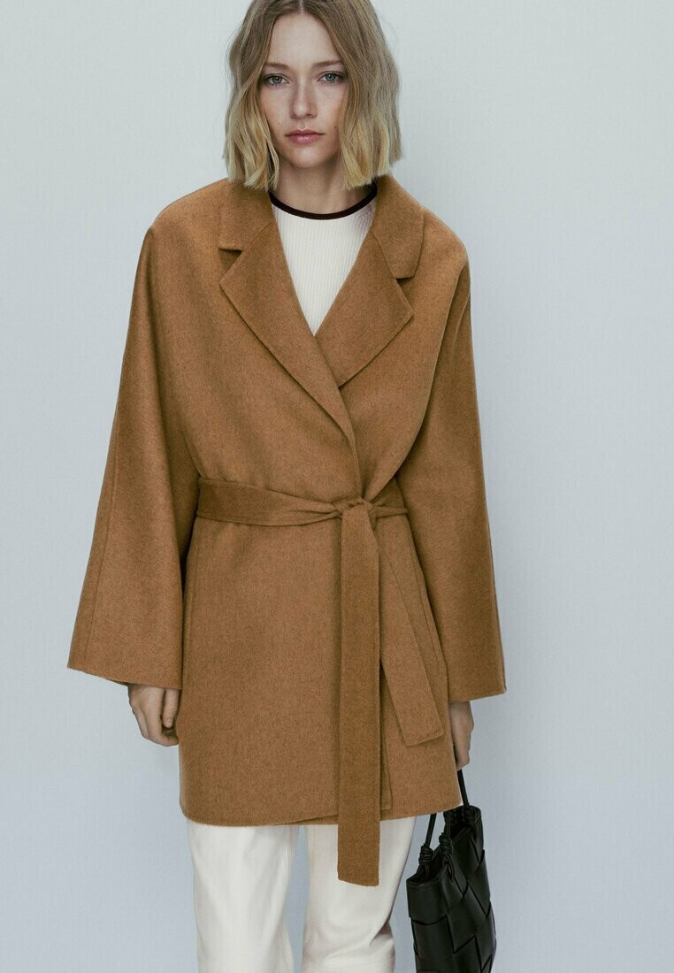 

Короткое пальто Massimo Dutti, Коричневый