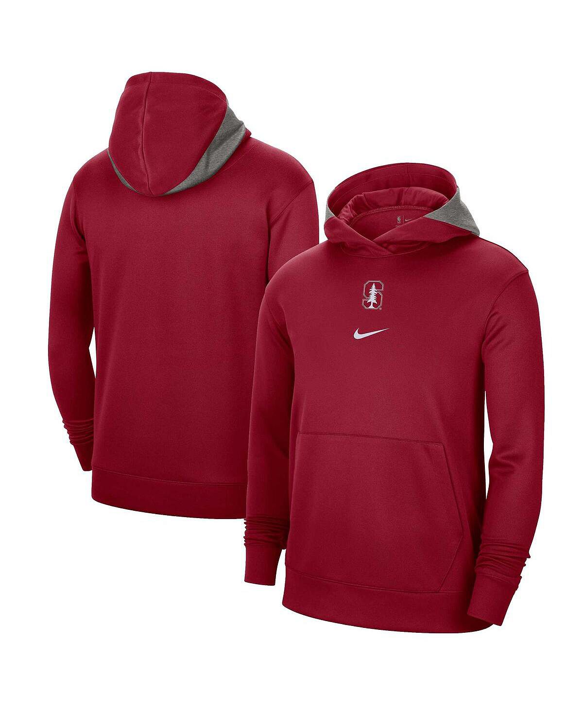Мужской пуловер с капюшоном Cardinal Stanford Cardinal Team Basketball Spotlight Performance Nike