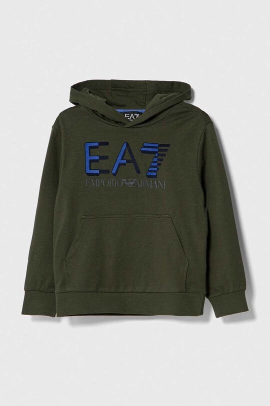 

Детская хлопковая толстовка EA7 Emporio Armani, зеленый