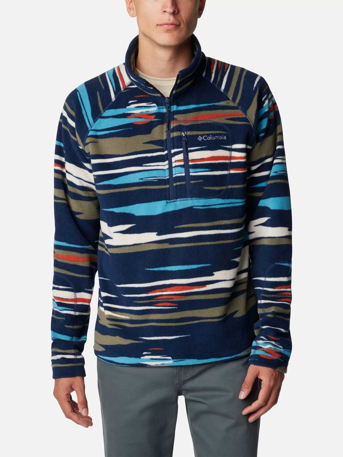 

Толстовка Columbia Fast Trek Printed Half Zip, синий