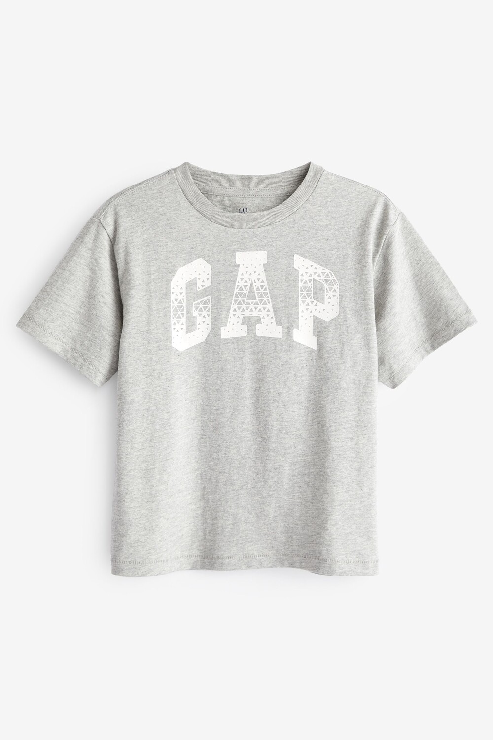 

Футболка с круглым вырезом короткими рукавами и графикой Gap, серый