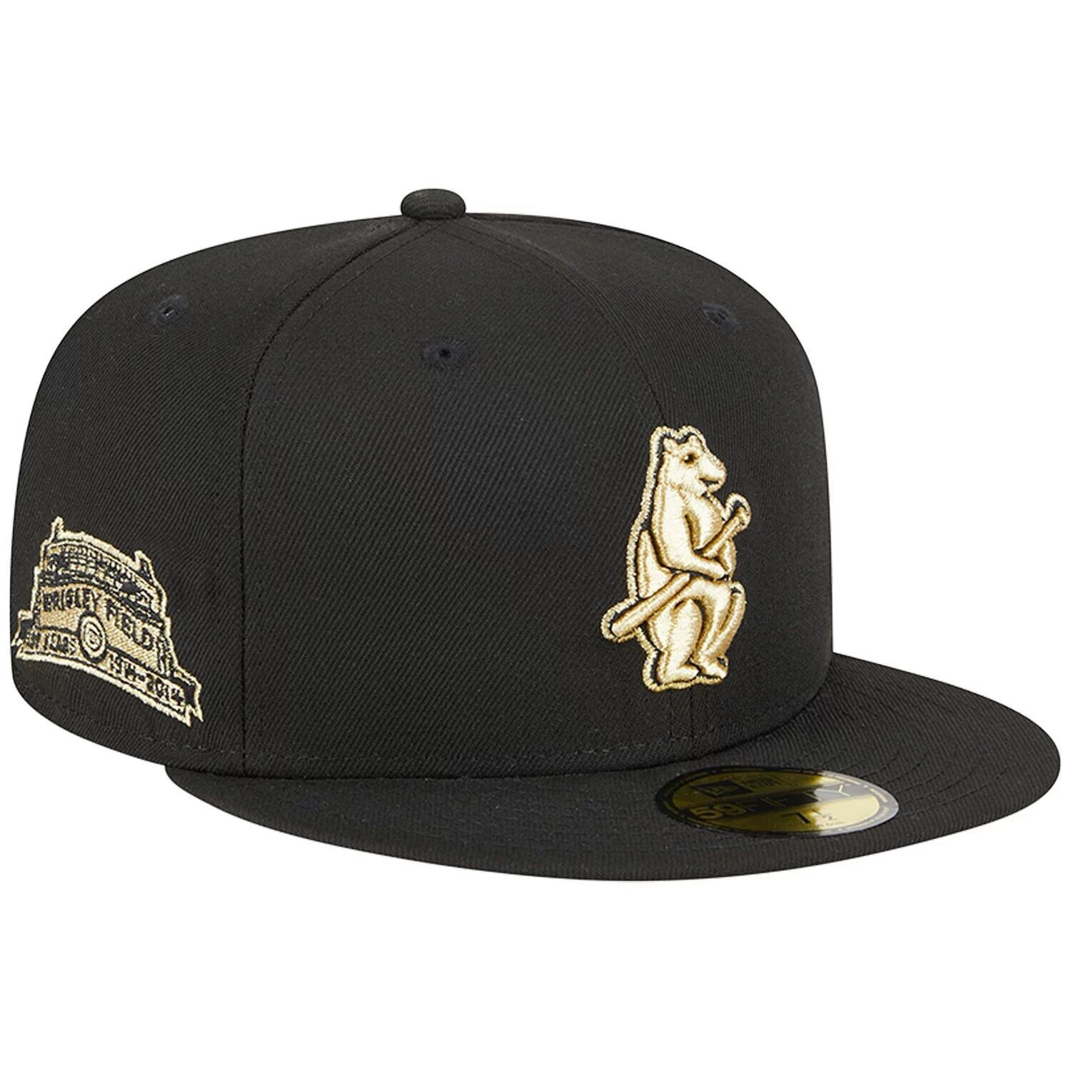 

Мужская приталенная шляпа New Era Black Chicago Cubs 2023 59FIFTY Day 59FIFTY