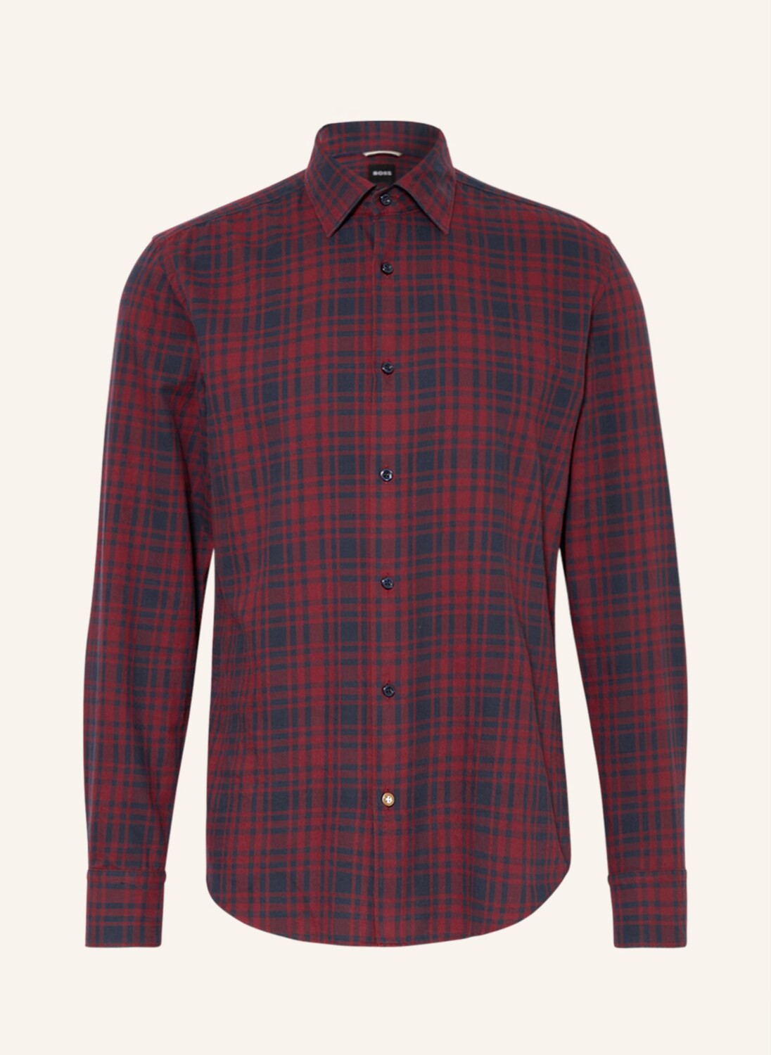 

Рубашка BOSS HAL Casual Fit, темно-красный