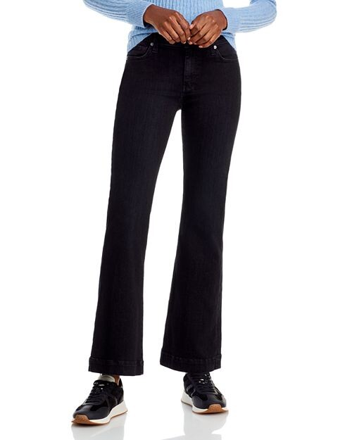 

Джинсы Dojo Tailorless с низкой посадкой и широкими штанинами в цвете Black Rose 7 For All Mankind, цвет Black