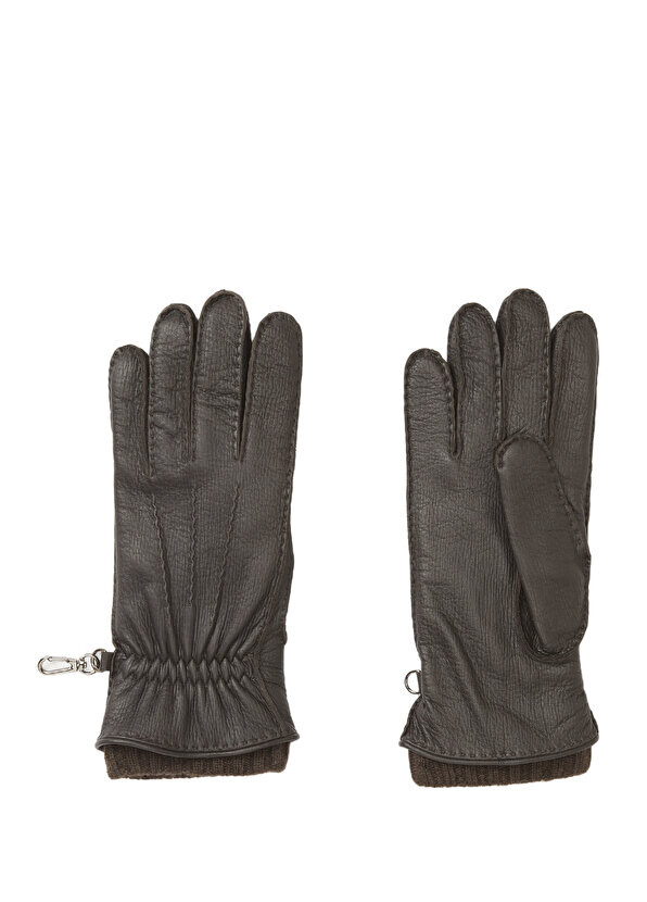 

Коричневые мужские кожаные перчатки Mazzoleni Gloves