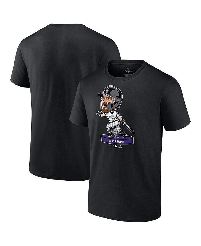 

Мужская футболка Kris Bryant Black Colorado Rockies Bobblehead Nike, черный