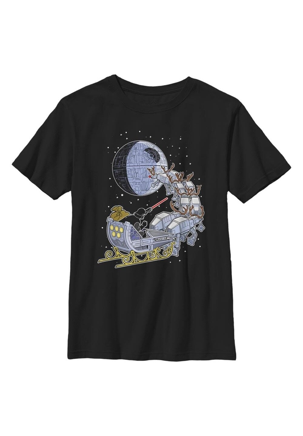 

Футболка с принтом Star Wars: Classic Vader Sleigh Star Wars, черный