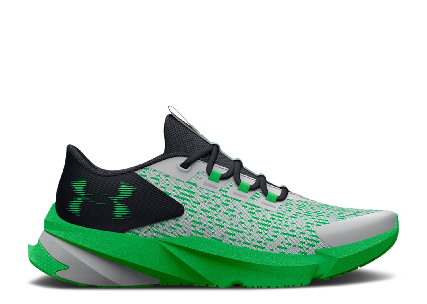 

Кроссовки Under Armour Scramjet 5 Al Gs 'Mod Grey Green Screen', серый