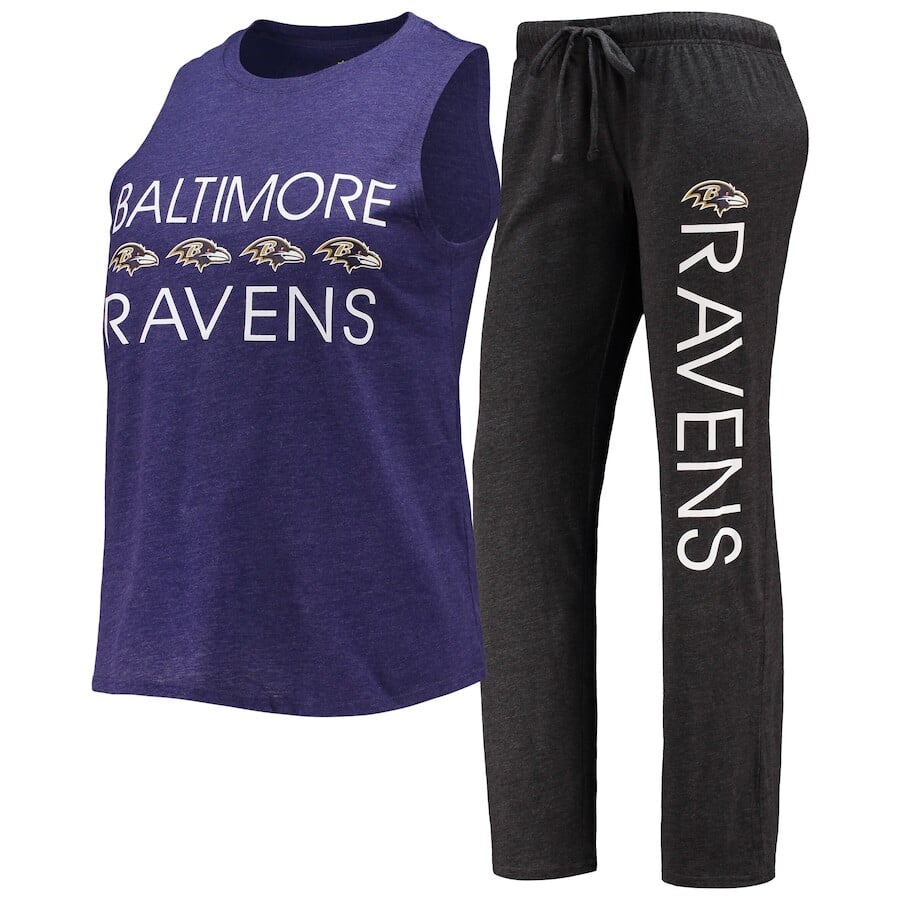 

Пижамный комплект Concepts Sport Baltimore Ravens, черный