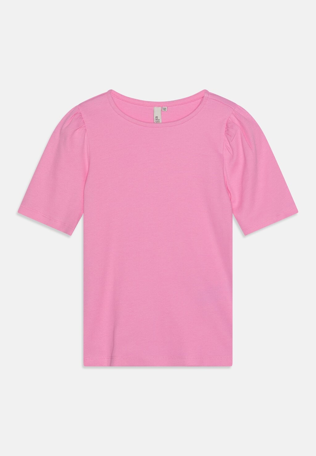 

Футболка базовая PKTANIA O-NECK PUFF Pieces Kids, цвет begonia pink