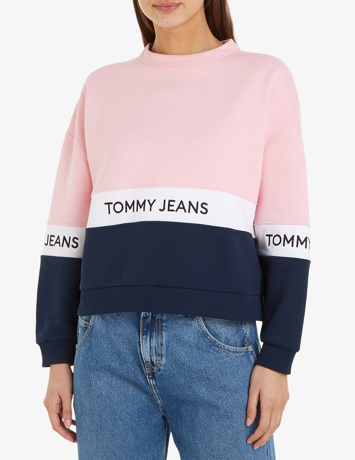 

Толстовка с круглым вырезом Tommy Jeans, розовый