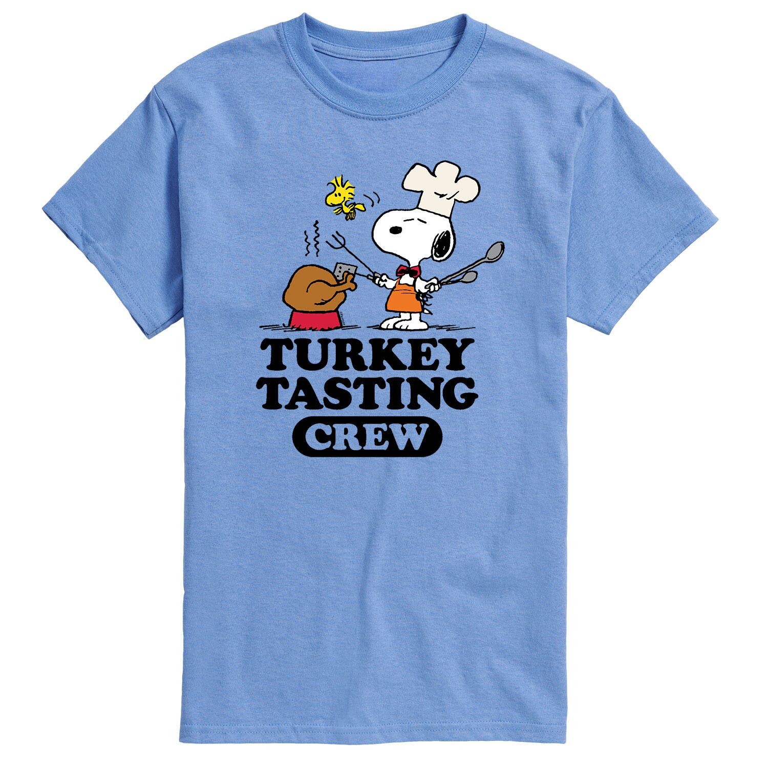 

Мужская футболка Peanuts Turkey Tasting Crew Licensed Character