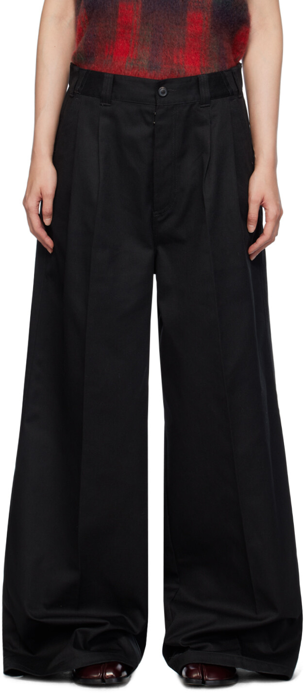 

Черные брюки с кокеткой Maison Margiela