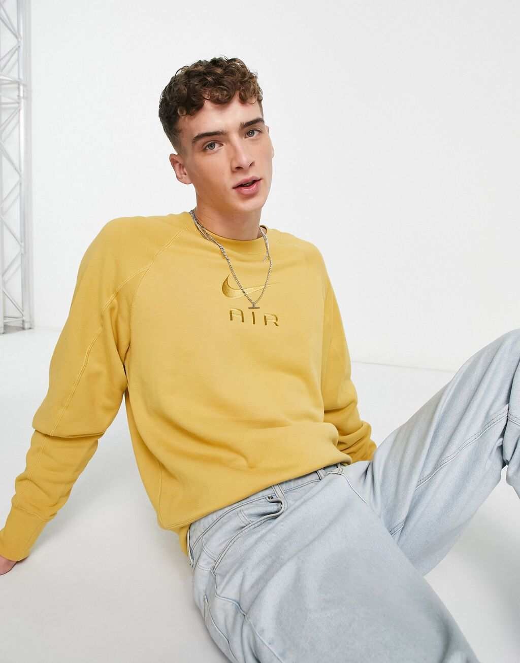 

Золотая толстовка с логотипом Nike Air, Желтый
