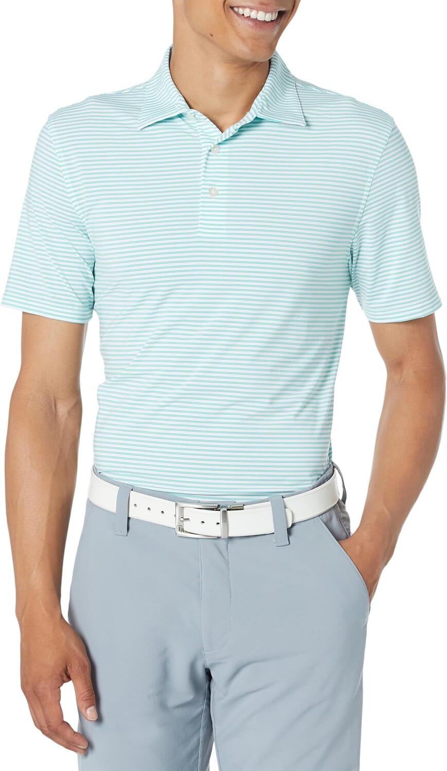 

Рубашка-поло Brrr Bellview Stripe Performance Polo Southern Tide, цвет Classic White