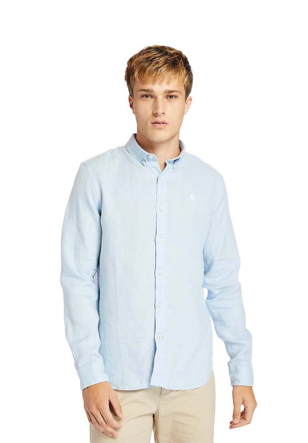 Рубашка Timberland, светло-синий