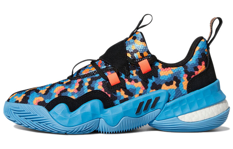 

Adidas Trae Young 1 Pixels Баскетбольные кроссовки унисекс синие/черные