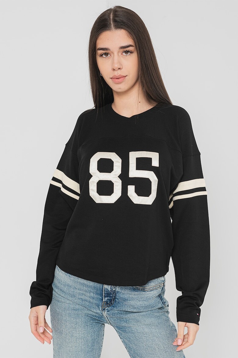 

Толстовка с принтом и овальным вырезом Tommy Hilfiger, черный