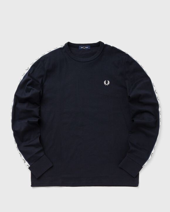 

Футболка Fred Perry Taped Long Sleeve Tee, темно-синий