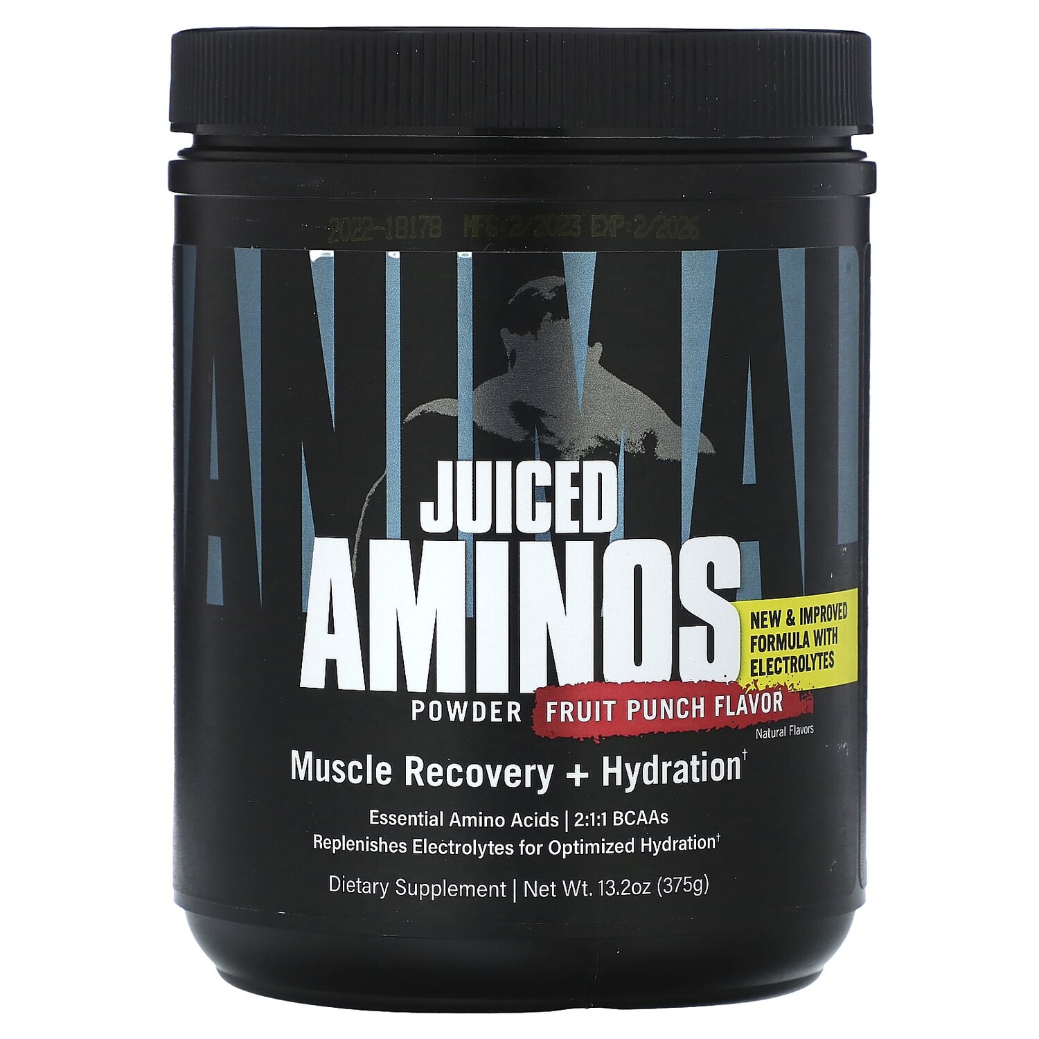 

Juiced Aminos в порошке, фруктовый пунш, 375 г (13,2 унции), Animal