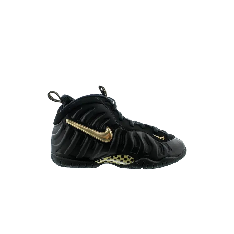 

Кроссовки Nike Little Posite Pro PS 'Black Metallic Gold', черный