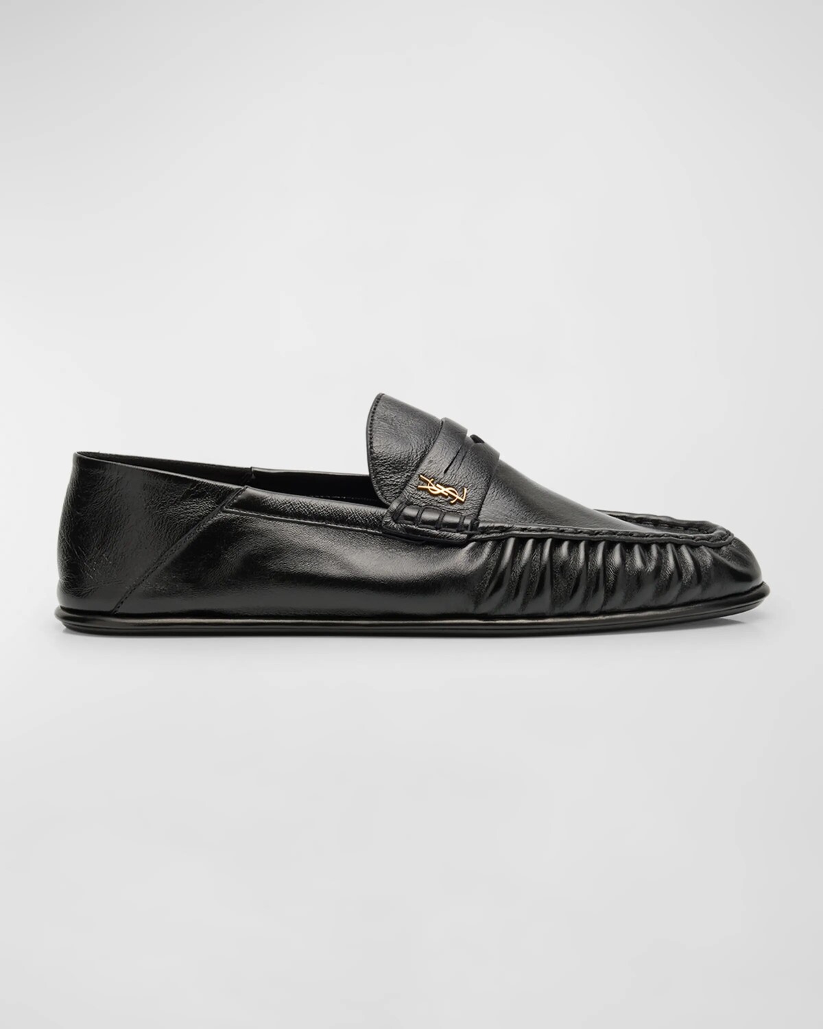 

Мужские кожаные пенни-лоферы Le Loafer Saint Laurent, черный