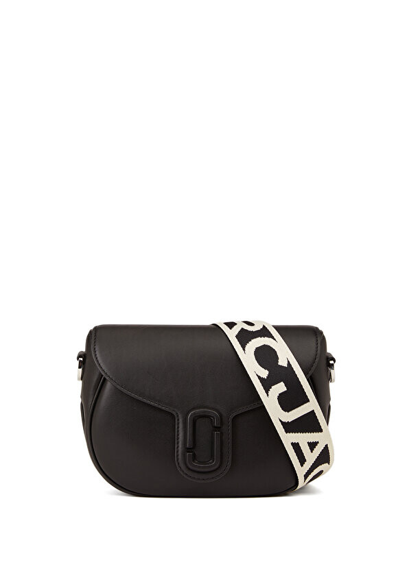

Черная женская кожаная сумка messenger Marc Jacobs