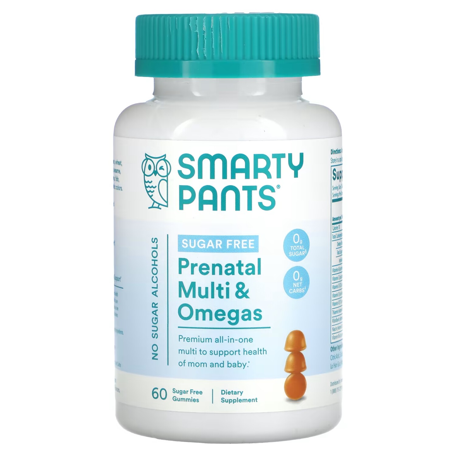 

Пищевая добавка SmartyPants Prenatal Multi & Omegas лимон, 60 жевательных конфет