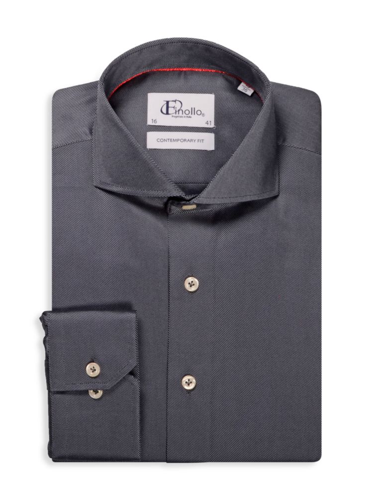 Полосатая классическая рубашка Finollo, цвет Charcoal