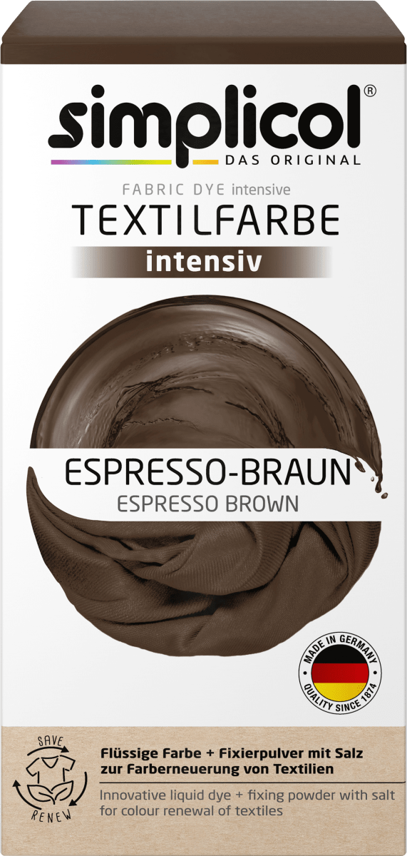 Текстильный цвет интенсивный коричневый эспрессо 1 шт. Simplicol