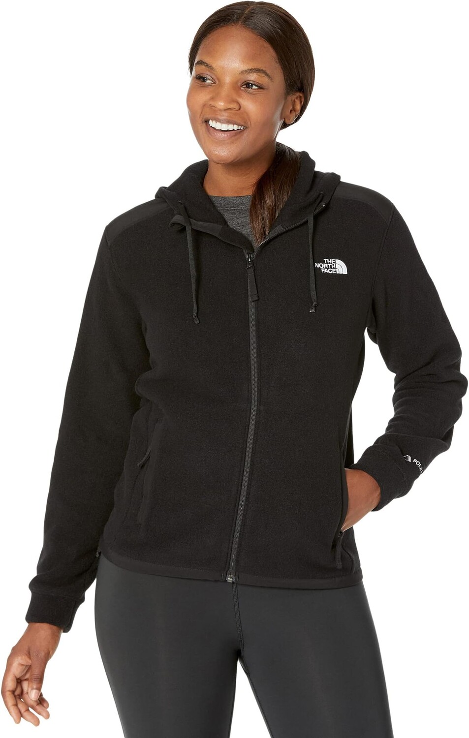 

Толстовка Alpine Polartec 200 Full Zip Hooded Jacket The North Face, цвет TNF Black